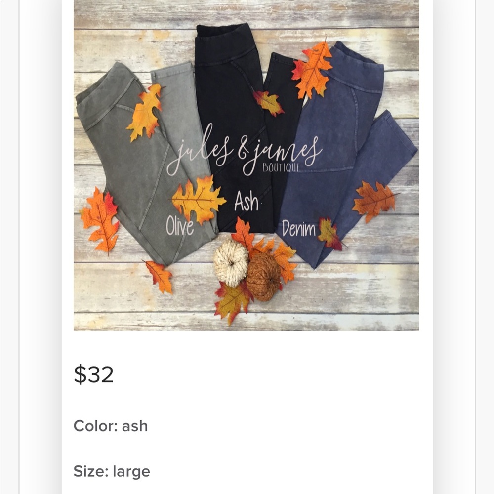 Size L ash colored moto-leggings!